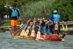 New York,  The Hong Kong Dragon Boat Festival in New York is an annual sporting and multicultural event held in August on Meadow Lake in Flushing Meadows Corona Park in Queens, New York to celebrate the fifth moon (or the fifth month) of the lunar calendar.  The festival hosts over 120 dragon boat teams from across North America, making it one of the largest dragon boat festivals in the United States.