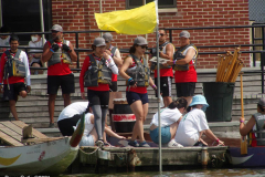 New York,  The Hong Kong Dragon Boat Festival in New York is an annual sporting and multicultural event held in August on Meadow Lake in Flushing Meadows Corona Park in Queens, New York to celebrate the fifth moon (or the fifth month) of the lunar calendar.  The festival hosts over 120 dragon boat teams from across North America, making it one of the largest dragon boat festivals in the United States.