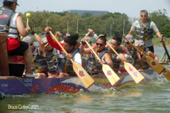 New York,  The Hong Kong Dragon Boat Festival in New York is an annual sporting and multicultural event held in August on Meadow Lake in Flushing Meadows Corona Park in Queens, New York to celebrate the fifth moon (or the fifth month) of the lunar calendar.  The festival hosts over 120 dragon boat teams from across North America, making it one of the largest dragon boat festivals in the United States.