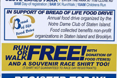 31st  Annual BOLD 
5K Run/Walk
The Notre Dame Club of Staten Island and
Staten Island Running Association
Clove Lakes Park, Staten Island, NY
Staten Island, NY
Saturday, March 26, 2022

For Credit:  Mary DiBiase Blaich