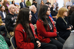 BOLD
Boro Hall
Staten Island, NY
Monday, March 14, 2022

For Credit:  Mary DiBiase Blaich

A Press Conference was held at Staten. Island’s Boro Hall on Wednesday, March 16, 2022.  The conference was to support the University of Notre Dame Alumni Club’s Bread of Life Food Drive (BOLD) in the Public and Catholic High Schools of Staten Island.  Boro President Vito Fossella and Staten Island District Attorney Michael McMahon invited all the principals plus a student each from both High Schools and Intermediate Schools from Staten Island.  The BOLD is in its 31 year and is recognized as the largest food collection of its kind. Joseph Delaney is the BOLD Director.