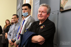 BOLD
Boro Hall
Staten Island, NY
Monday, March 14, 2022

For Credit:  Mary DiBiase Blaich

A Press Conference was held at Staten. Island’s Boro Hall on Wednesday, March 16, 2022.  The conference was to support the University of Notre Dame Alumni Club’s Bread of Life Food Drive (BOLD) in the Public and Catholic High Schools of Staten Island.  Boro President Vito Fossella and Staten Island District Attorney Michael McMahon invited all the principals plus a student each from both High Schools and Intermediate Schools from Staten Island.  The BOLD is in its 31 year and is recognized as the largest food collection of its kind. Joseph Delaney is the BOLD Director.