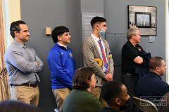 BOLD
Boro Hall
Staten Island, NY
Monday, March 14, 2022

For Credit:  Mary DiBiase Blaich

A Press Conference was held at Staten. Island’s Boro Hall on Wednesday, March 16, 2022.  The conference was to support the University of Notre Dame Alumni Club’s Bread of Life Food Drive (BOLD) in the Public and Catholic High Schools of Staten Island.  Boro President Vito Fossella and Staten Island District Attorney Michael McMahon invited all the principals plus a student each from both High Schools and Intermediate Schools from Staten Island.  The BOLD is in its 31 year and is recognized as the largest food collection of its kind. Joseph Delaney is the BOLD Director.