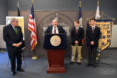 BOLD
Boro Hall
Staten Island, NY
Monday, March 14, 2022

For Credit:  Mary DiBiase Blaich

A Press Conference was held at Staten. Island’s Boro Hall on Wednesday, March 16, 2022.  The conference was to support the University of Notre Dame Alumni Club’s Bread of Life Food Drive (BOLD) in the Public and Catholic High Schools of Staten Island.  Boro President Vito Fossella and Staten Island District Attorney Michael McMahon invited all the principals plus a student each from both High Schools and Intermediate Schools from Staten Island.  The BOLD is in its 31 year and is recognized as the largest food collection of its kind. Joseph Delaney is the BOLD Director.