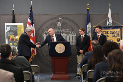 BOLD
Boro Hall
Staten Island, NY
Monday, March 14, 2022

For Credit:  Mary DiBiase Blaich

A Press Conference was held at Staten. Island’s Boro Hall on Wednesday, March 16, 2022.  The conference was to support the University of Notre Dame Alumni Club’s Bread of Life Food Drive (BOLD) in the Public and Catholic High Schools of Staten Island.  Boro President Vito Fossella and Staten Island District Attorney Michael McMahon invited all the principals plus a student each from both High Schools and Intermediate Schools from Staten Island.  The BOLD is in its 31 year and is recognized as the largest food collection of its kind. Joseph Delaney is the BOLD Director.