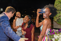 Party-goers enjoyed dancing, drinks and delicious deserts al fresco after dinner and the awards ceremony.