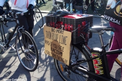 New York - Breonna Taylor Memorial and march to commemorate the one year anniversary of her death by police. Marchers held signs and red roses as they walk thru the streets of Brooklyn.