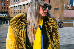 Russian and Ukrainian residents as well as other Slavic nationalities came together to protest the Russian War on Ukraine at Brighton Beach, Brooklyn. 

New York City has the largest Ukrainian, Russian and Slavic concentrated population in one area with in the United States. 
Sunday, March 6, 2022. (C) Bianca Otero