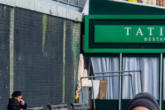 Russian and Ukrainian residents as well as other Slavic nationalities came together to protest the Russian War on Ukraine at Brighton Beach, Brooklyn. 

New York City has the largest Ukrainian, Russian and Slavic concentrated population in one area with in the United States. 
Sunday, March 6, 2022. (C) Bianca Otero