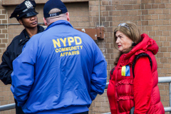 Russian and Ukrainian residents as well as other Slavic nationalities came together to protest the Russian War on Ukraine at Brighton Beach, Brooklyn. 

New York City has the largest Ukrainian, Russian and Slavic concentrated population in one area with in the United States. 
Sunday, March 6, 2022. (C) Bianca Otero