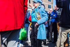 Russian and Ukrainian residents as well as other Slavic nationalities came together to protest the Russian War on Ukraine at Brighton Beach, Brooklyn. 

New York City has the largest Ukrainian, Russian and Slavic concentrated population in one area with in the United States. 
Sunday, March 6, 2022. (C) Bianca Otero