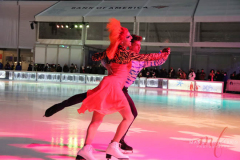 Milk and guest performer Cherry Jaymes are skating on the ice of Bryant Park, New York City on 12 Jan 2022

Photos taken by Manoli Figetakis