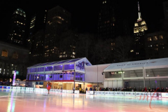 Brrrritney Night with Milk the Queen! Professional ice skating drag queen Milk, famed RuPaul's Drag Race contestant, hosts an evening of Britney on ice at Bryant Park, New York City on 12 Jan 2022