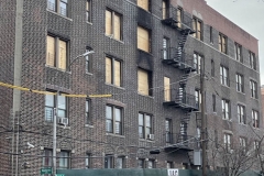 Nine injured after three-alarm fire engulfs Bronx apartments 

Firefighters fought fire on the 3rd, 4th and 5th floor of 957 Woodycrest Ave. in the Bronx on Sunday afternoon. 

Eight firefighters were injured when flames tore through an apartment building in the Bronx on Sunday afternoon. 
Fire Department sources said the three-alarm tempest broke out at about noon on March 21 inside the fifth-floor of 957 Woodycrest Ave. in Highbridge. 

According to the FDNY, the blaze began on the fifth floor and quickly extended to the sixth-floor, prompting a third-alarm response that brought a total of 138 firefighters from 33 units to the scene. 

Firefighters fought fire on the 3rd, 4th and 5th floor of 957 Woodycrest Avenue on Sunday afternoon. 
Scores of residents inside the home were safely evacuated. One individual was brought to a local hospital for treatment of injuries suffered in the fire. 
The eight firefighters were also treated at local hospitals for injuries they sustained while battling the blaze. 

Firefighters brought the inferno under control at about 1:36 p.m. on March 21. The cause is now being investigated by the FDNY marshals.