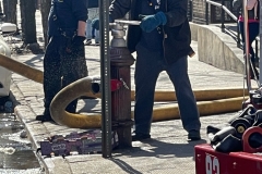 FDNY: 1 dead, 5 firefighters injured in 3-alarm fire in the Bronx. 

One person was killed and five firefighters were injured in a three-alarm fire in the Bronx Tuesday, according to the FDNY. 

The FDNY says the fire started around 12:24 p.m. on 64 W. 165 St.  
They say the flames started on the fourth floor of the building through the plumbing pipes.  

Authorities have not yet released the man's identity. 

A total of 33 units, including 138 fire and EMS members, were on the scene. The fire is under control at this time.  

The cause of the fire is under investigation, according to officials.