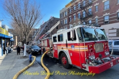 FDNY: 1 dead, 5 firefighters injured in 3-alarm fire in the Bronx. 

One person was killed and five firefighters were injured in a three-alarm fire in the Bronx Tuesday, according to the FDNY. 

The FDNY says the fire started around 12:24 p.m. on 64 W. 165 St.  
They say the flames started on the fourth floor of the building through the plumbing pipes.  

Authorities have not yet released the man's identity. 

A total of 33 units, including 138 fire and EMS members, were on the scene. The fire is under control at this time.  

The cause of the fire is under investigation, according to officials.