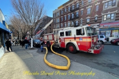 FDNY: 1 dead, 5 firefighters injured in 3-alarm fire in the Bronx. 

One person was killed and five firefighters were injured in a three-alarm fire in the Bronx Tuesday, according to the FDNY. 

The FDNY says the fire started around 12:24 p.m. on 64 W. 165 St.  
They say the flames started on the fourth floor of the building through the plumbing pipes.  

Authorities have not yet released the man's identity. 

A total of 33 units, including 138 fire and EMS members, were on the scene. The fire is under control at this time.  

The cause of the fire is under investigation, according to officials.