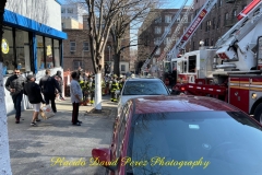 FDNY: 1 dead, 5 firefighters injured in 3-alarm fire in the Bronx. 

One person was killed and five firefighters were injured in a three-alarm fire in the Bronx Tuesday, according to the FDNY. 

The FDNY says the fire started around 12:24 p.m. on 64 W. 165 St.  
They say the flames started on the fourth floor of the building through the plumbing pipes.  

Authorities have not yet released the man's identity. 

A total of 33 units, including 138 fire and EMS members, were on the scene. The fire is under control at this time.  

The cause of the fire is under investigation, according to officials.