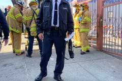 FDNY: 1 dead, 5 firefighters injured in 3-alarm fire in the Bronx. 

One person was killed and five firefighters were injured in a three-alarm fire in the Bronx Tuesday, according to the FDNY. 

The FDNY says the fire started around 12:24 p.m. on 64 W. 165 St.  
They say the flames started on the fourth floor of the building through the plumbing pipes.  

Authorities have not yet released the man's identity. 

A total of 33 units, including 138 fire and EMS members, were on the scene. The fire is under control at this time.  

The cause of the fire is under investigation, according to officials.