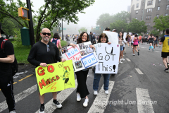 May 21, 2022: The 2022 RBC Brooklyn Half is held in Brooklyn, NY. This is the course around Mile 3.5 and Mile 7, on the south end of Prospect Park. (Photo by Jon Simon)