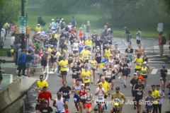 May 21, 2022: The 2022 RBC Brooklyn Half is held in Brooklyn, NY. This is the course around Mile 3.5 and Mile 7, on the south end of Prospect Park. (Photo by Jon Simon)