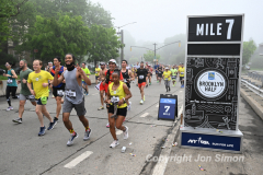 May 21, 2022: The 2022 RBC Brooklyn Half is held in Brooklyn, NY. This is the course around Mile 3.5 and Mile 7, on the south end of Prospect Park. (Photo by Jon Simon)