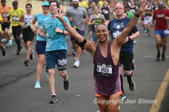 May 21, 2022: The 2022 RBC Brooklyn Half is held in Brooklyn, NY. This is the course around Mile 3.5 and Mile 7, on the south end of Prospect Park. (Photo by Jon Simon)