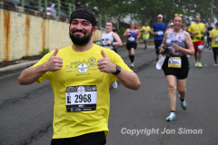 May 21, 2022: The 2022 RBC Brooklyn Half is held in Brooklyn, NY. This is the course around Mile 3.5 and Mile 7, on the south end of Prospect Park. (Photo by Jon Simon)