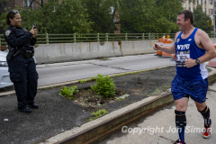 May 21, 2022: The 2022 RBC Brooklyn Half is held in Brooklyn, NY. This is the course around Mile 3.5 and Mile 7, on the south end of Prospect Park. (Photo by Jon Simon)