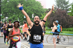 May 21, 2022: The 2022 RBC Brooklyn Half is held in Brooklyn, NY. This is the course around Mile 3.5 and Mile 7, on the south end of Prospect Park. (Photo by Jon Simon)