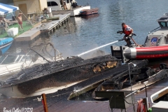 Multiple Boats go up in a blaze in a Sheepshead Bay Boat Marina.  Special units were called in to extinguish boats that were engulfed in flames, smoke could be seen for miles as boats burned and at least one capsized while it was moored in it's dock space.   8/14/2020