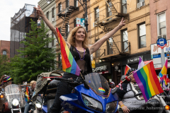Sirens Women's Motorcycle Club leads the Pride Parade in Brooklyn,  New York on June 11,  2022.  (Photo by Gabriele Holtermann/Sipa USA)