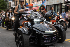 Sirens Women's Motorcycle Club leads the Pride Parade in Brooklyn,  New York on June 11,  2022.  (Photo by Gabriele Holtermann/Sipa USA)