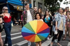 Parade revelers enjoy the Pride Parade in Brooklyn, New York on June 11,  2022.  (Photo by Gabriele Holtermann/Sipa USA)