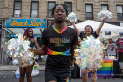 Gotham Cheer performs at the Brooklyn Pride Festival in Brooklyn, New York on June 11,  2022.  (Photo by Gabriele Holtermann/Sipa USA)