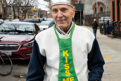 Brooklynites enjoy the return of the St. Patrick's Day Parade in the Park Slope neighborhood of Brooklyn, NY, on Mar. 20, 2022. (Photo by Gabriele Holtermann)