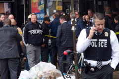 April 12, 2022  New York, Mass shooting on New York City Train. A person dressed in a Neon Green Construction Workers Vest as the train pulled into the station he set off a smoke grenade then proceeded to shoot passengers
16 people injured, 10 shot and 5 in critical condition.
