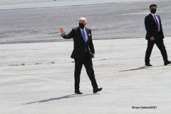 New York,  September 21, President  Joe Biden leaves New York City after remarks at the 76th session of the United Nations General Assembly.  President Joe Biden departs  John F. Kennedy Airport on his way back to Washington D.C.