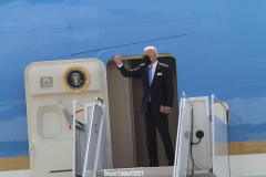 New York,  September 21, President  Joe Biden leaves New York City after remarks at the 76th session of the United Nations General Assembly.  President Joe Biden departs  John F. Kennedy Airport on his way back to Washington D.C.