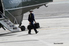 New York,  September 21, President  Joe Biden leaves New York City after remarks at the 76th session of the United Nations General Assembly.  President Joe Biden departs  John F. Kennedy Airport on his way back to Washington D.C.