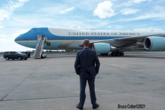 New York,  September 21, President  Joe Biden leaves New York City after remarks at the 76th session of the United Nations General Assembly.  President Joe Biden departs  John F. Kennedy Airport on his way back to Washington D.C.