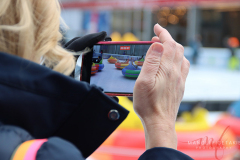 A women capturing all the moment of her child! Located at Bryant Park, New York on 27 Jan 2022.