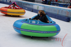 Bryant Park bumper Cars on Ice are back! Located at Bryant Park, New York on 27 Jan 2022.