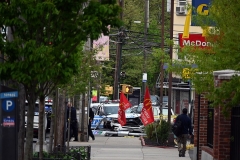 Police responded to a vehicular accident on Sunday evening in Staten Island at the intersection at Forest Avenue and Broadway in West Brighton. The accident involved a NYPD  vehicle plus a livery car and a private vehicle. Several people were injured including police officers. A woman waiting for a bus was struck by the police vehicle and taken to Staten Island University Hospital.