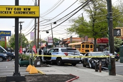 Police responded to a vehicular accident on Sunday evening in Staten Island at the intersection at Forest Avenue and Broadway in West Brighton. The accident involved a NYPD  vehicle plus a livery car and a private vehicle. Several people were injured including police officers. A woman waiting for a bus was struck by the police vehicle and taken to Staten Island University Hospital.