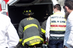 New York-  Nine People injured in Rollover crash involving a Ambulance  at the corner ofAvenue N and Schenectady Ave. The injured patients were taken to area hospitals.
One person was listed in critical condition and may not survive. New York Police Department
Highway CIS unit was called to the scene to investigate the accident.