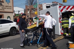 New York-  Nine People injured in Rollover crash involving a Ambulance  at the corner ofAvenue N and Schenectady Ave. The injured patients were taken to area hospitals.
One person was listed in critical condition and may not survive. New York Police Department
Highway CIS unit was called to the scene to investigate the accident.