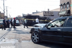 New York-  Nine People injured in Rollover crash involving a Ambulance  at the corner ofAvenue N and Schenectady Ave. The injured patients were taken to area hospitals.
One person was listed in critical condition and may not survive. New York Police Department
Highway CIS unit was called to the scene to investigate the accident.
