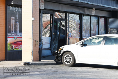 Car Into Store
Monday, March 14, 2022
732 Forest Ave. 
Staten Island, NY
For Credit:  Mary DiBiase Blaich

A sedan crashed into the Bagel Bin Store  shortly before 8:30 am this morning.  The front door and frame of the shop door was damaged.  An adult and child were in the car, and removed to Richmond University Medical Center.  The car was moved, and the store keepers began their clean up.  The 24 hour store was closed to customers during the clean up.
