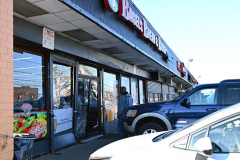 Car Into Store
Monday, March 14, 2022
732 Forest Ave. 
Staten Island, NY
For Credit:  Mary DiBiase Blaich

A sedan crashed into the Bagel Bin Store  shortly before 8:30 am this morning.  The front door and frame of the shop door was damaged.  An adult and child were in the car, and removed to Richmond University Medical Center.  The car was moved, and the store keepers began their clean up.  The 24 hour store was closed to customers during the clean up.